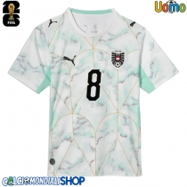 Maglie da calcio Austria David Alaba #8 Seconda Maglia Mondiali 2026  Manica Corta